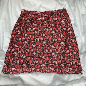 floral skirt